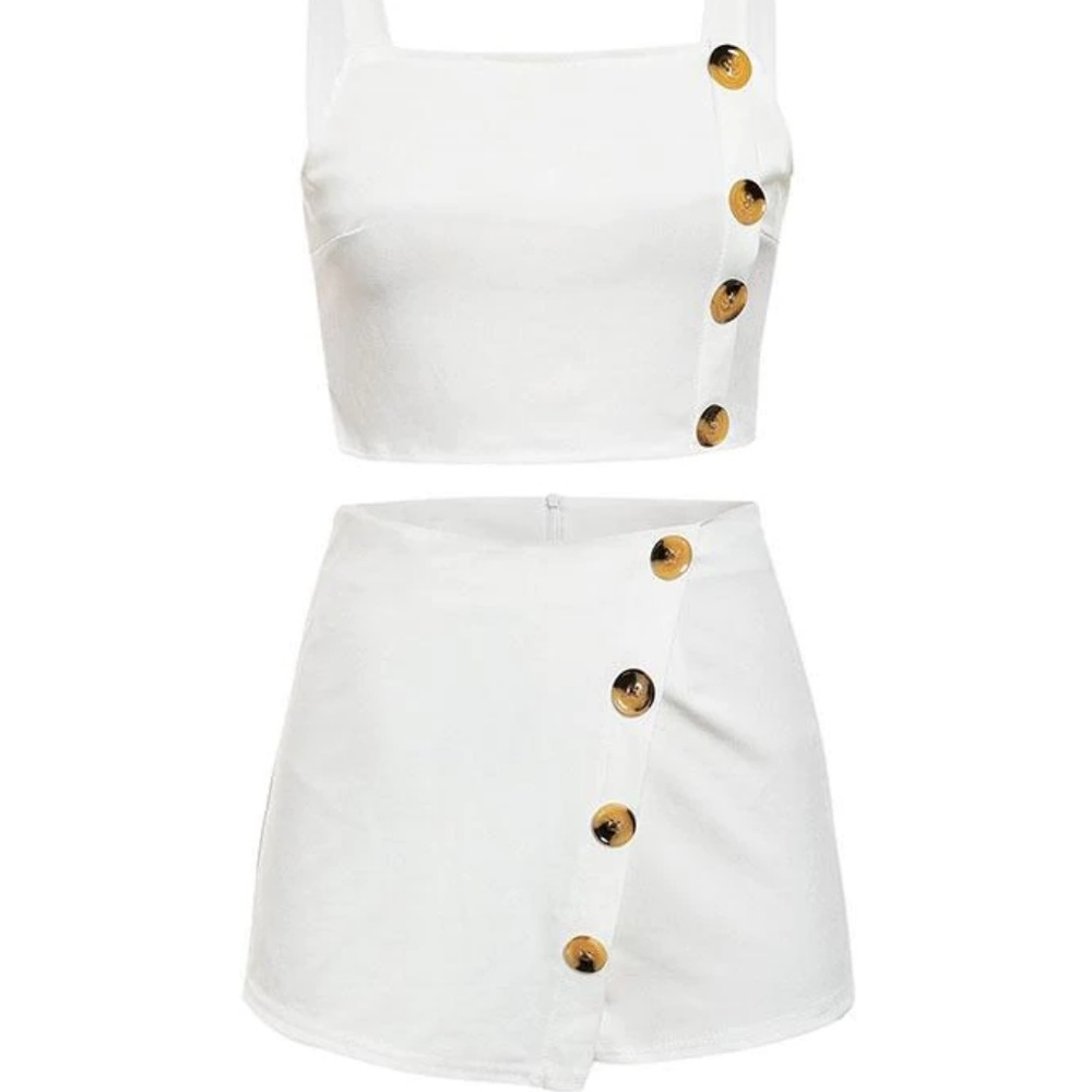 White Skort Set
